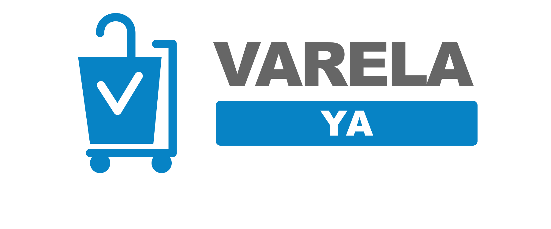 Logo de Varela Ya con carrito de feria