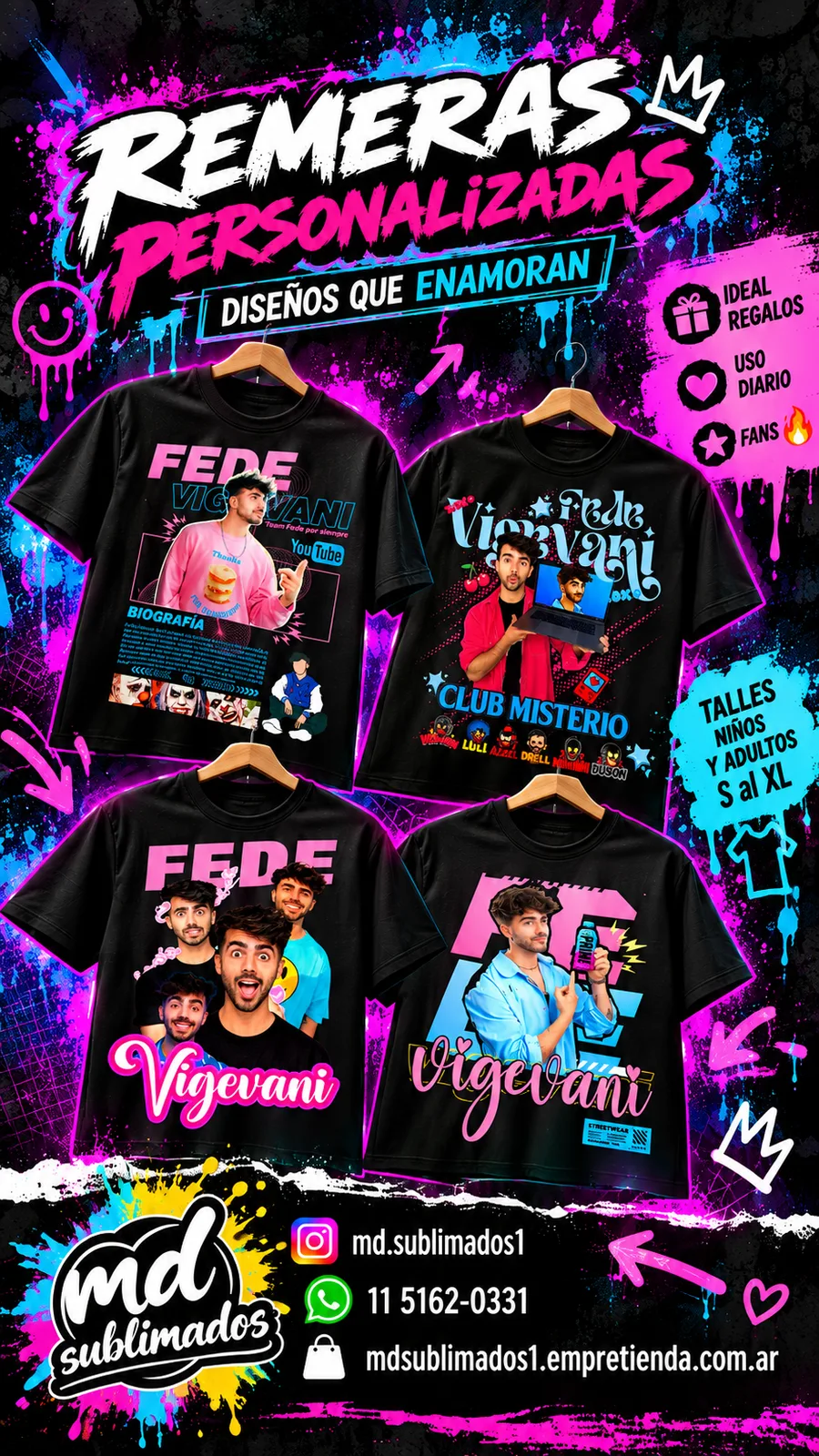 Remeras algodón